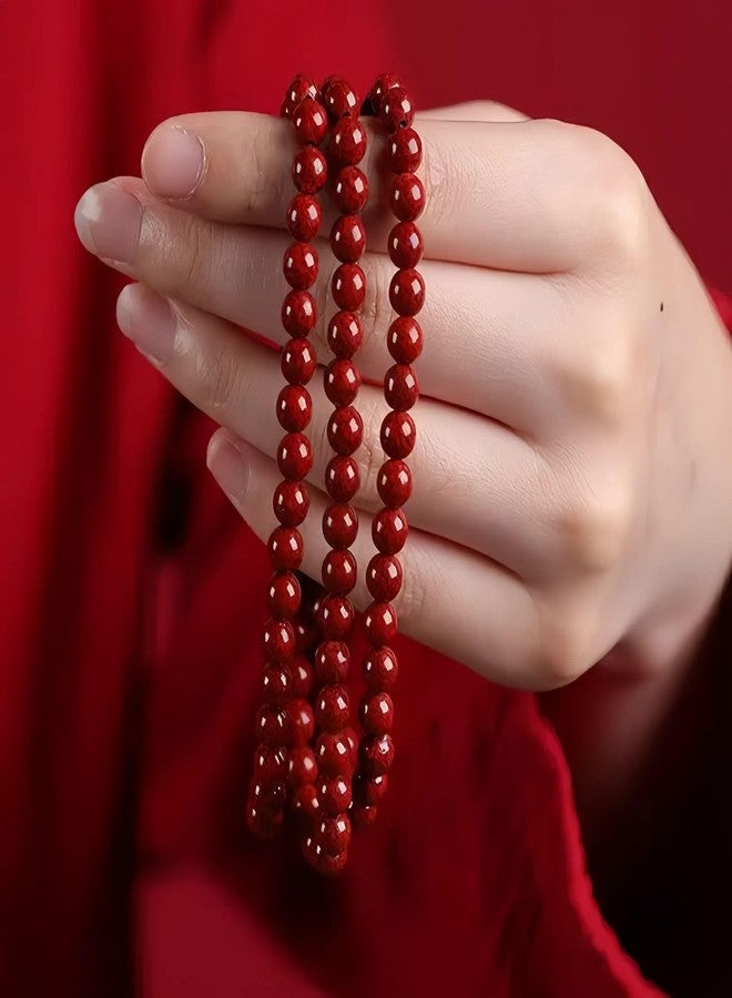 Chiorgone 108 Bead Cinnabar Feng Shui Bracelet - Lucky Charm for Wealth and Good Fortune, Symbolizing Protection and Blessings, Great Gift. - Image 5